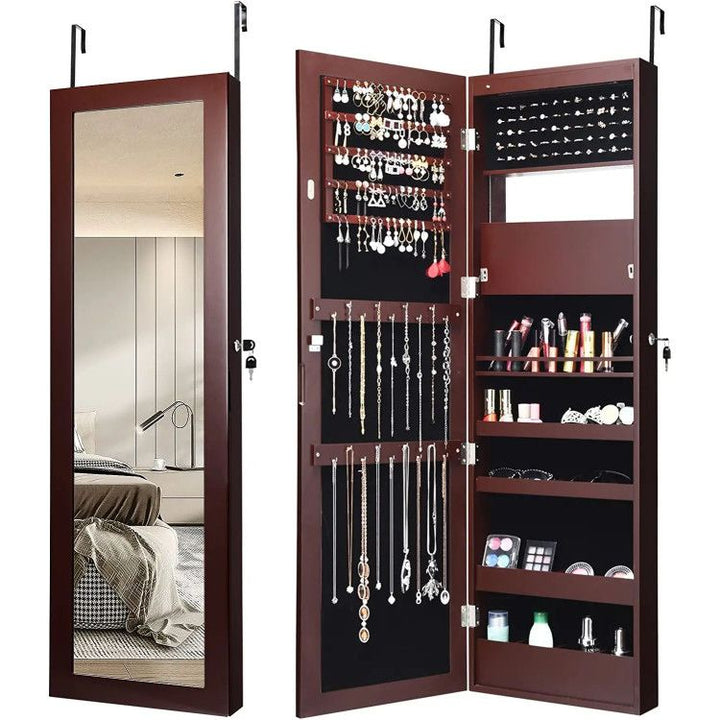 LED Mirror Jewelry Cabinet