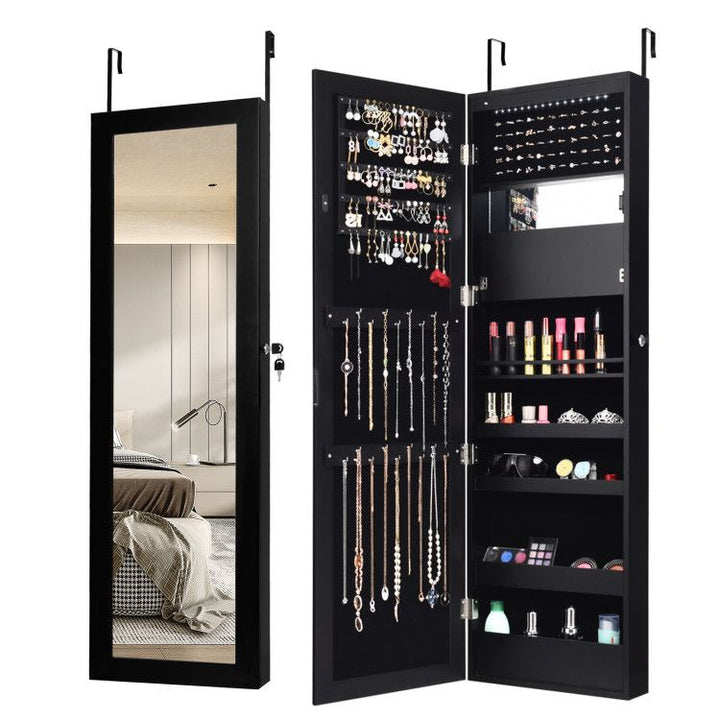 LED Mirror Jewelry Cabinet
