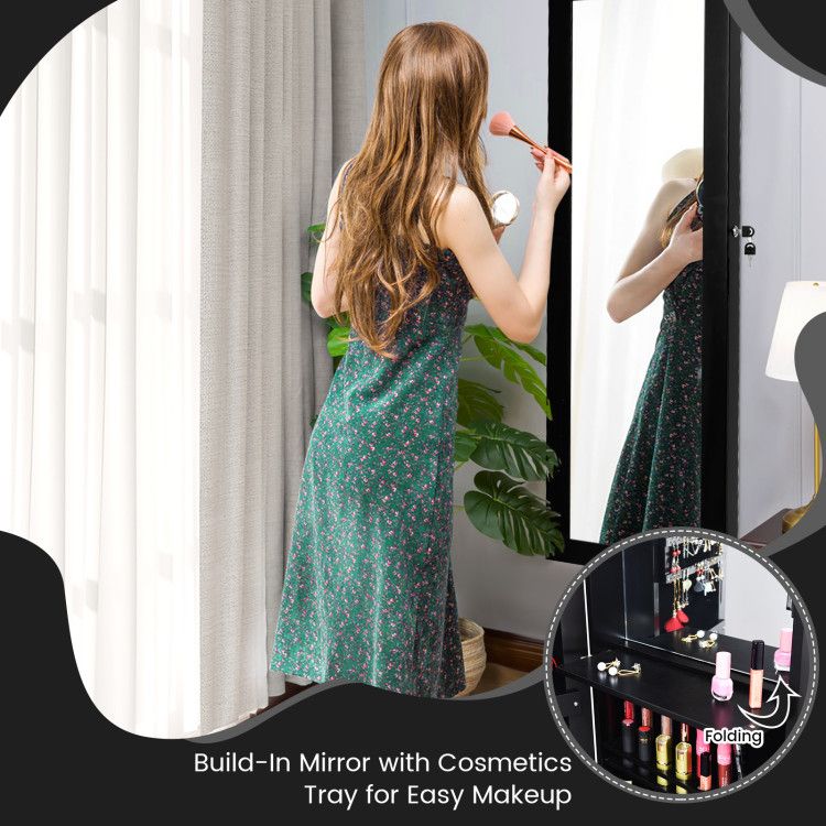 LED Mirror Jewelry Cabinet