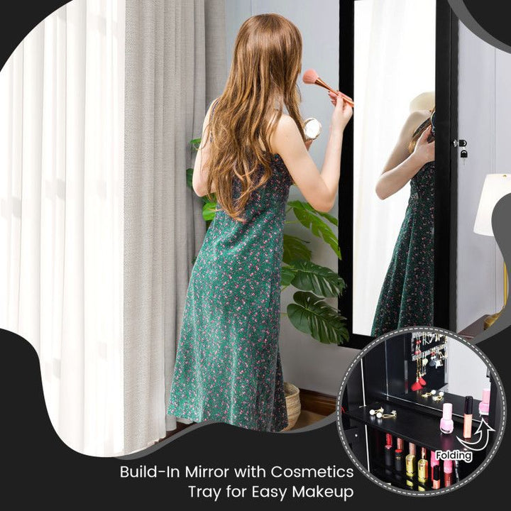 LED Mirror Jewelry Cabinet