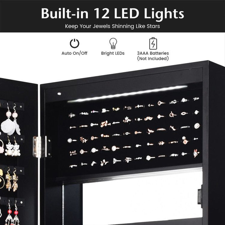 LED Mirror Jewelry Cabinet
