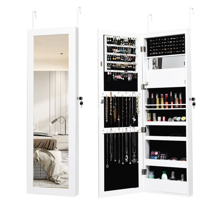 LED Mirror Jewelry Cabinet