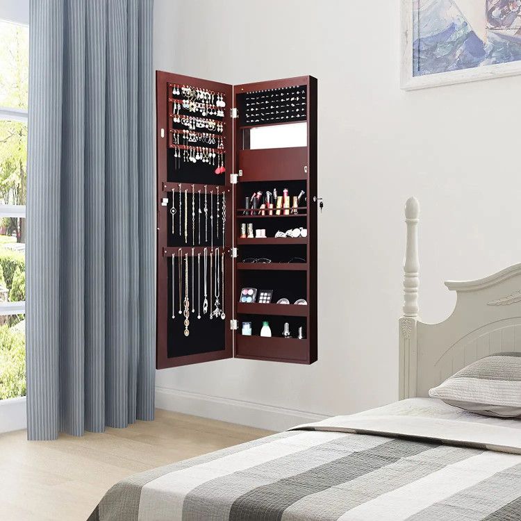 LED Mirror Jewelry Cabinet