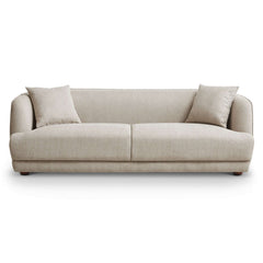 Larisa Mid Century Modern Linen Sofa Cream