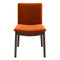 Laura Burnt Orange Velvet Solid Wood Dining Chair (Set Of 2)