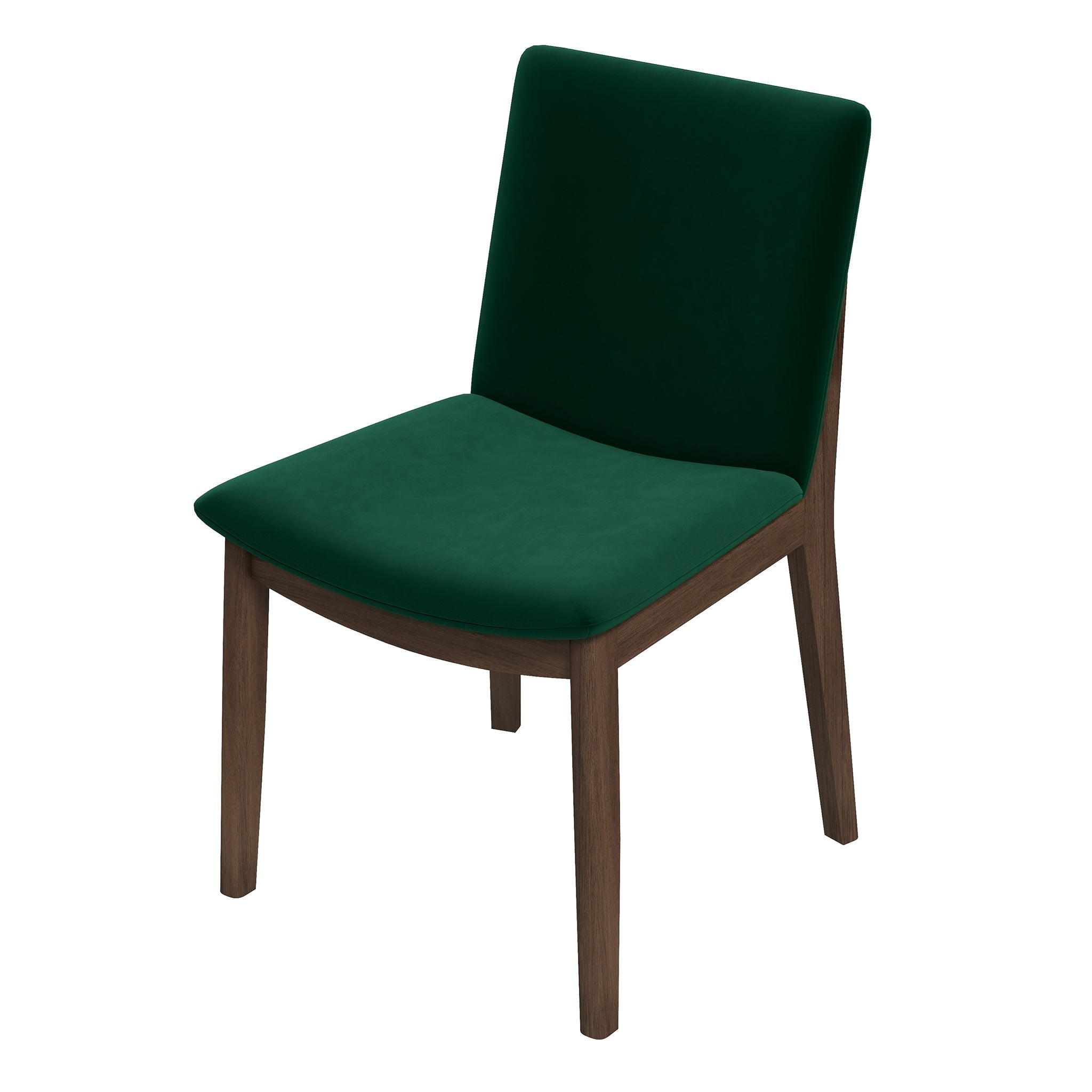 Laura Green Velvet Solid Wood Dining Chair