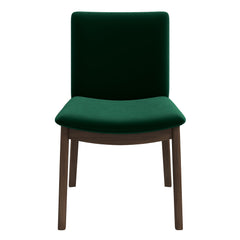 Laura Green Velvet Solid Wood Dining Chair