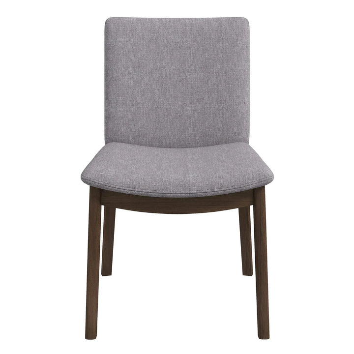 Laura Light Grey Linen Solid Wood Dining Chair