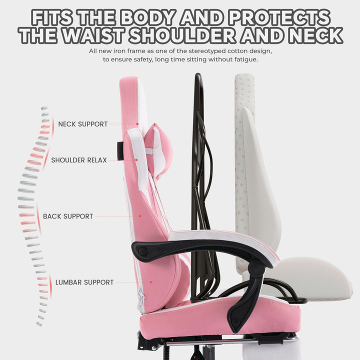  Leather Ergonomic Gamer Chair 