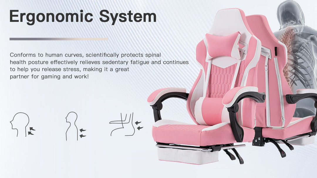  Leather Ergonomic Gamer Chair 