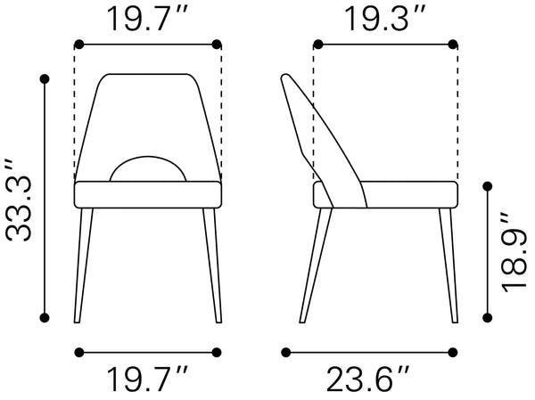 Leith Dining Chair Black