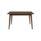 Levi Modern Style Solid Wood Rectangular Dining Kitchen Table 47" Walnut
