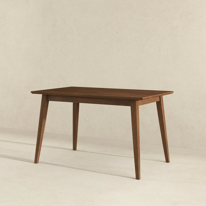 Levi Modern Style Solid Wood Rectangular Dining Kitchen Table 47" Walnut