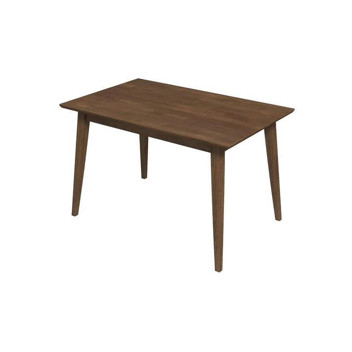 Levi Modern Style Solid Wood Rectangular Dining Kitchen Table 47" Walnut