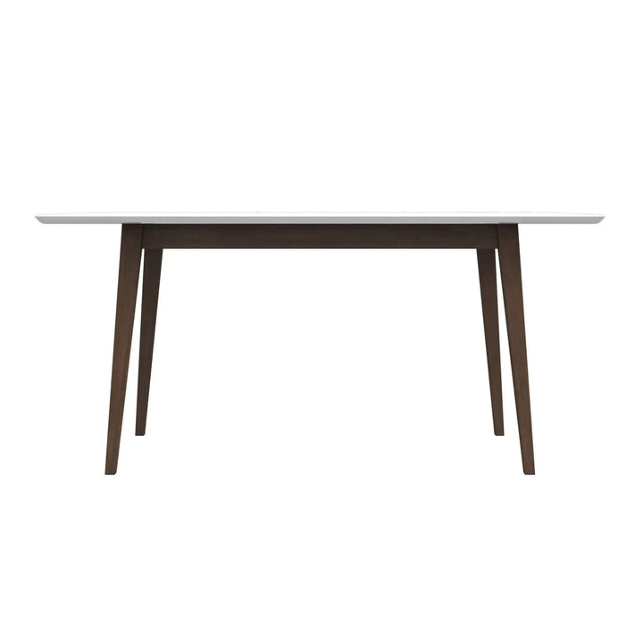 Levi Modern Style Solid Wood Rectangular Dining Kitchen Table 47" White
