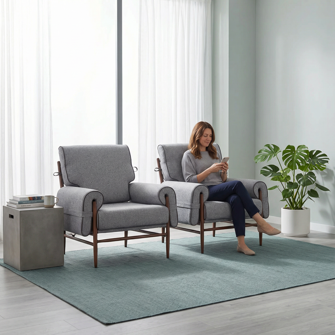 Klem Accent Chair Gray – Contemporary Textured Comfort | Accent Chair | Trufairs