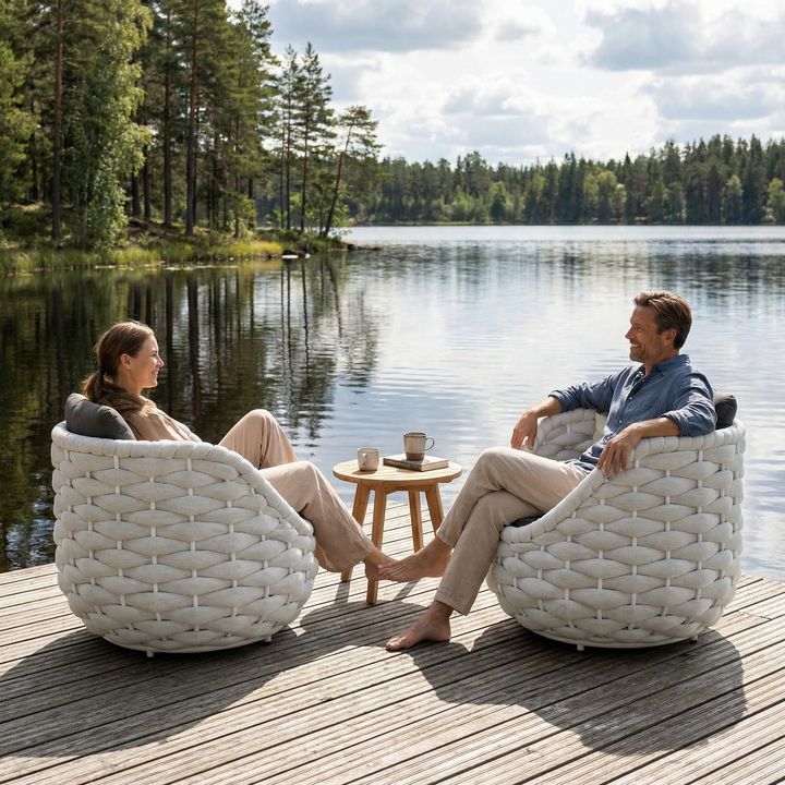 Coral Reef Accent Chair Gray – Modern Durable Outdoor Seating | Accent Chair | Trufairs