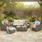 Direct Wicker 5-Piece Outdoor Rattan Furniture Patio Conversation Set with Cushion