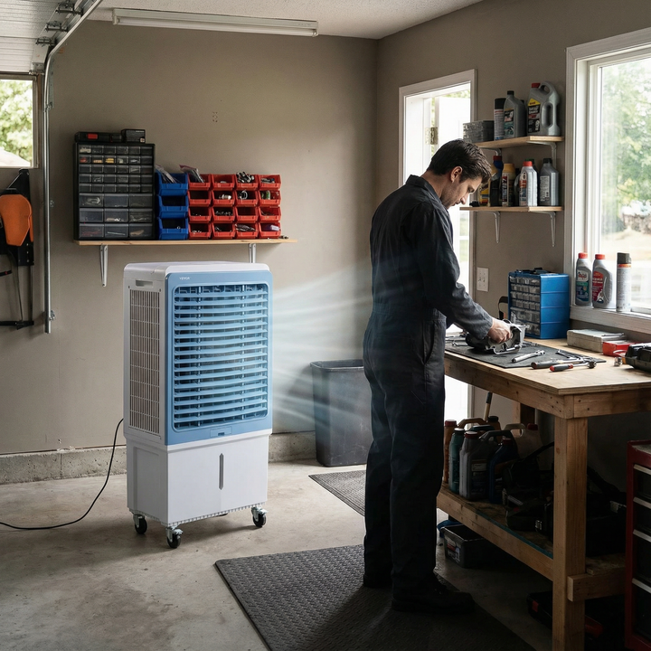 Portable Evaporative Air Cooler 4,129 CFM – 12.7 Gal Water Tank | Trufairs