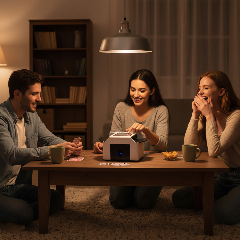 Fast 2-Deck Rechargeable Card Shuffler – 2-Second Shuffle with Auto & Manual Modes | Trufairs