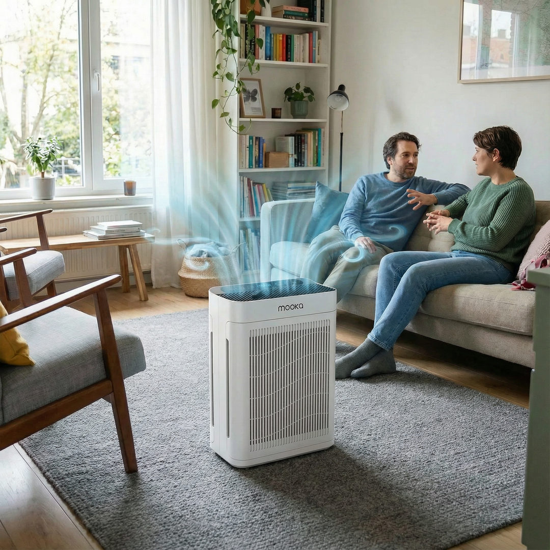 MOOKA TM06 White Air Purifier for Large Room (Up to 2200 sq ft) | Trufairs
