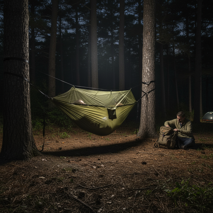 600lbs Load Outdoor Camping Hammock with Mosquito Net – 2-Person Parachute Nylon Hammock | Trufairs