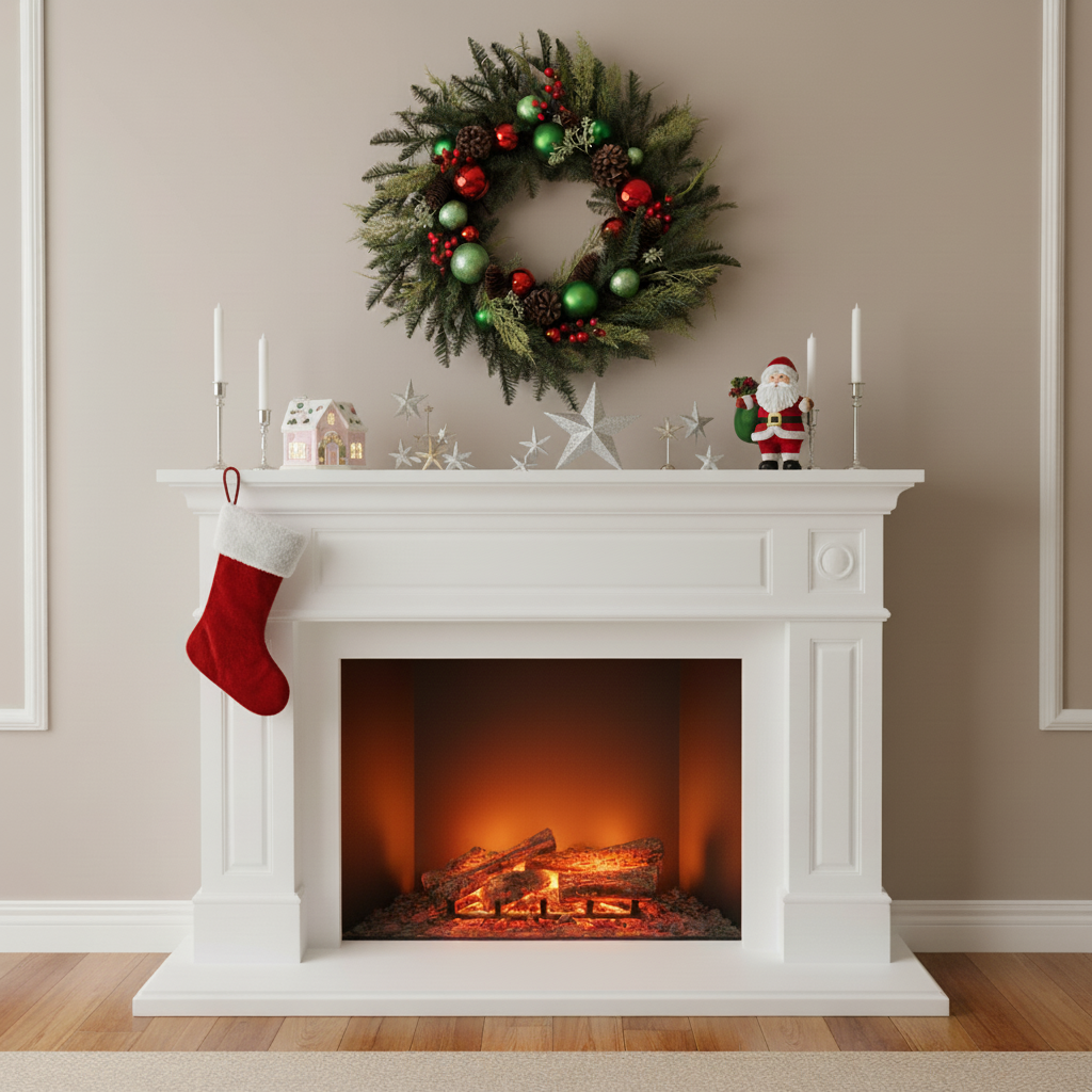 Holiday Magnolia Pine Ornament Wreath – Festive Multicolor Christmas Circle | Indoor Decor | Trufairs