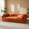 Hayward Burnt Orange Velvet Modular Sectional Sofa