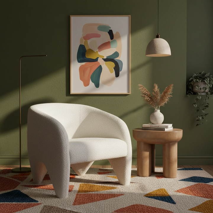 Lopta White Accent Chair – Modern Deco Glam Opulence | Accent Chair | Trufairs