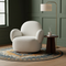 Pilka White Swivel Chair – Stylish Function & Comfort | Accent Chair | Trufairs
