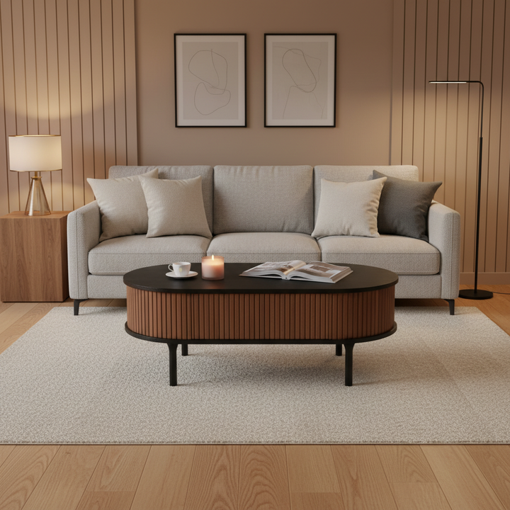 Koriana Black Walnut Coffee Table – Contemporary Elegance | Living Room Furniture | Trufairs