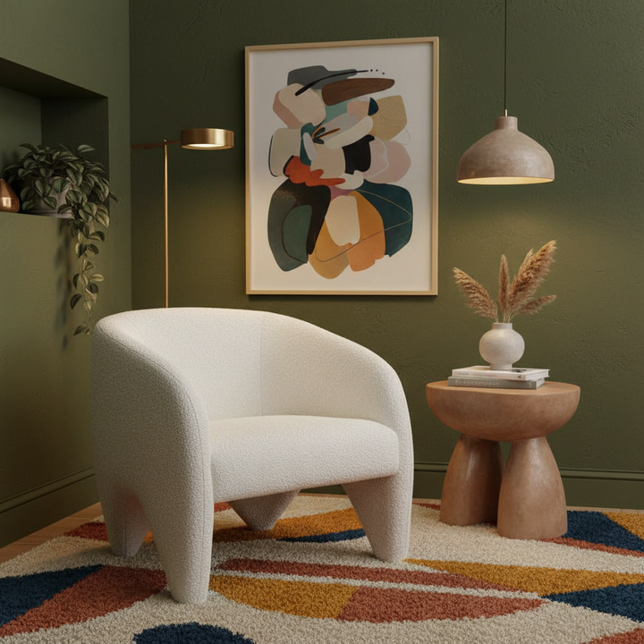 Lopta White Accent Chair – Modern Deco Glam Opulence | Accent Chair | Trufairs