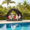 9 Piece Patio Lounge Set with Canopy Poly Rattan Anthracite