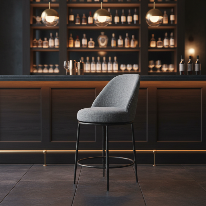 Nordhavn Gray Swivel Counter Stool – Modern Style & Comfort | Counter Stool | Trufairs