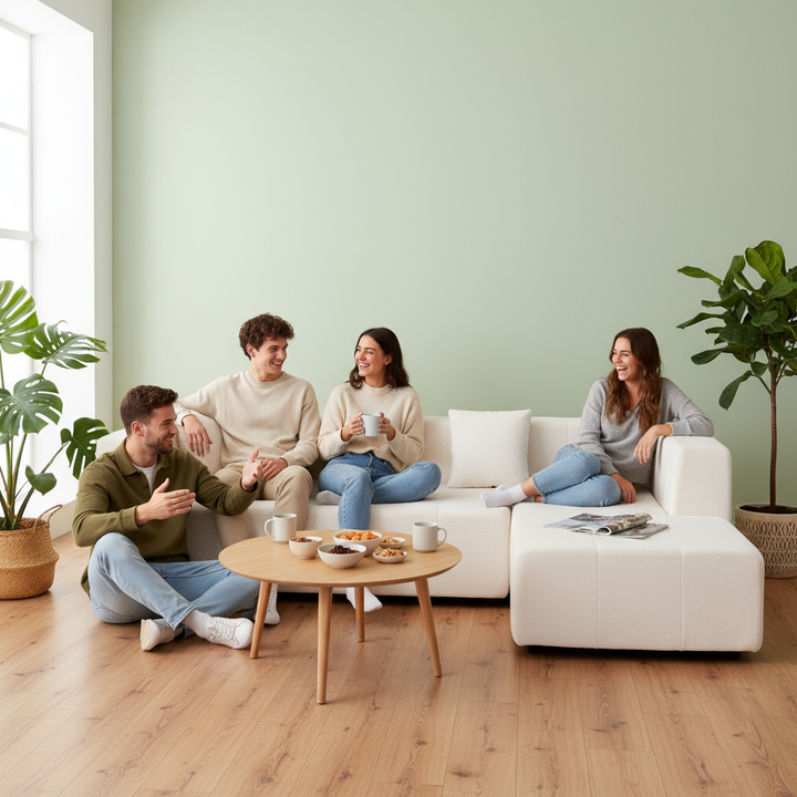 Ultimate Comfort Modular Deep Seat Sectional Sofa with Chaise - Premium Tufted L-Shape Living Room Furniture Set