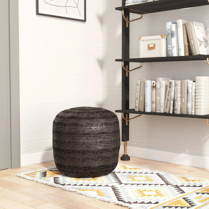 Lillian Ottoman Black-1