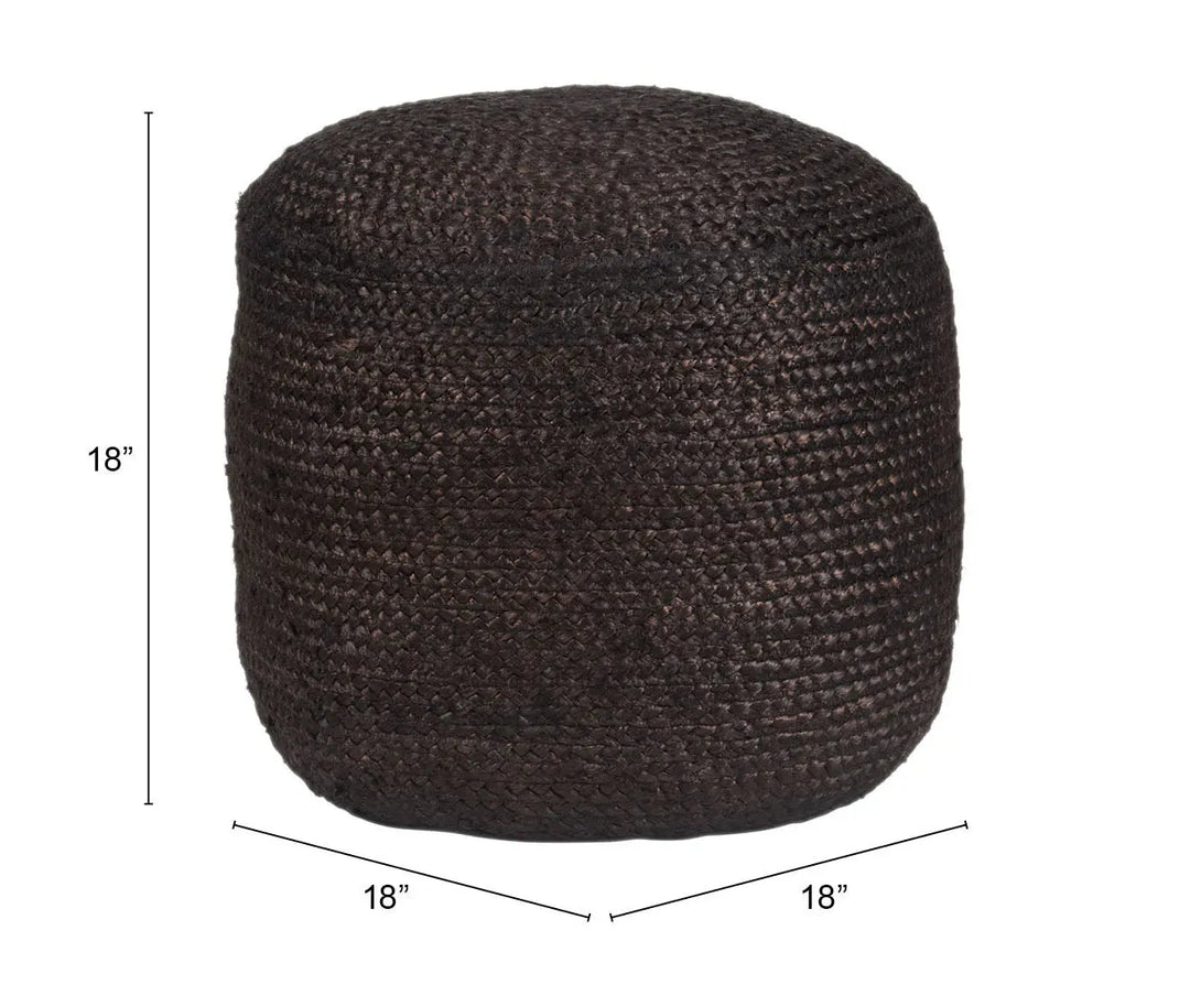 Lillian Ottoman Black-9