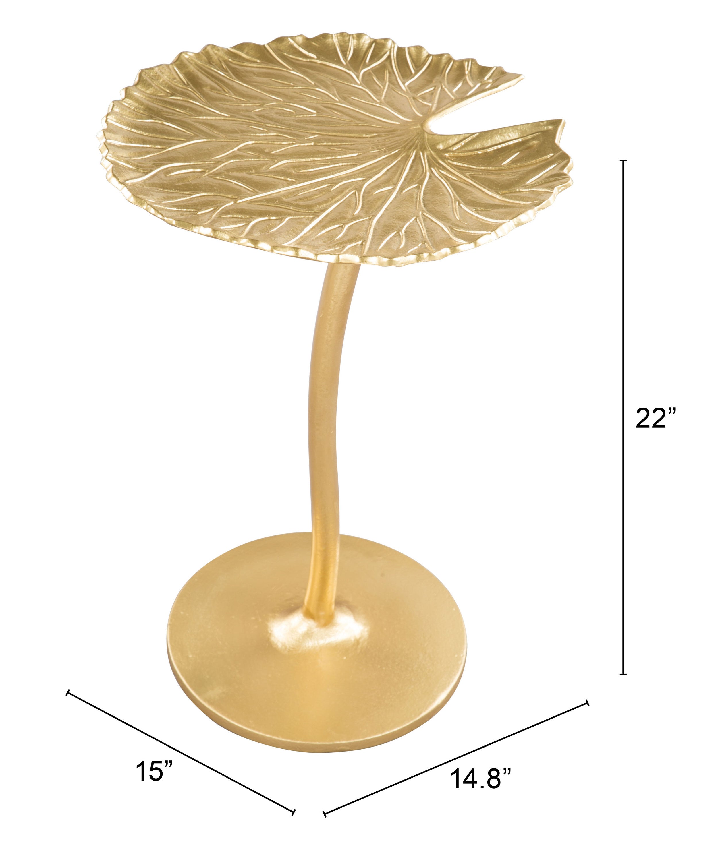 Lily Side Table Gold