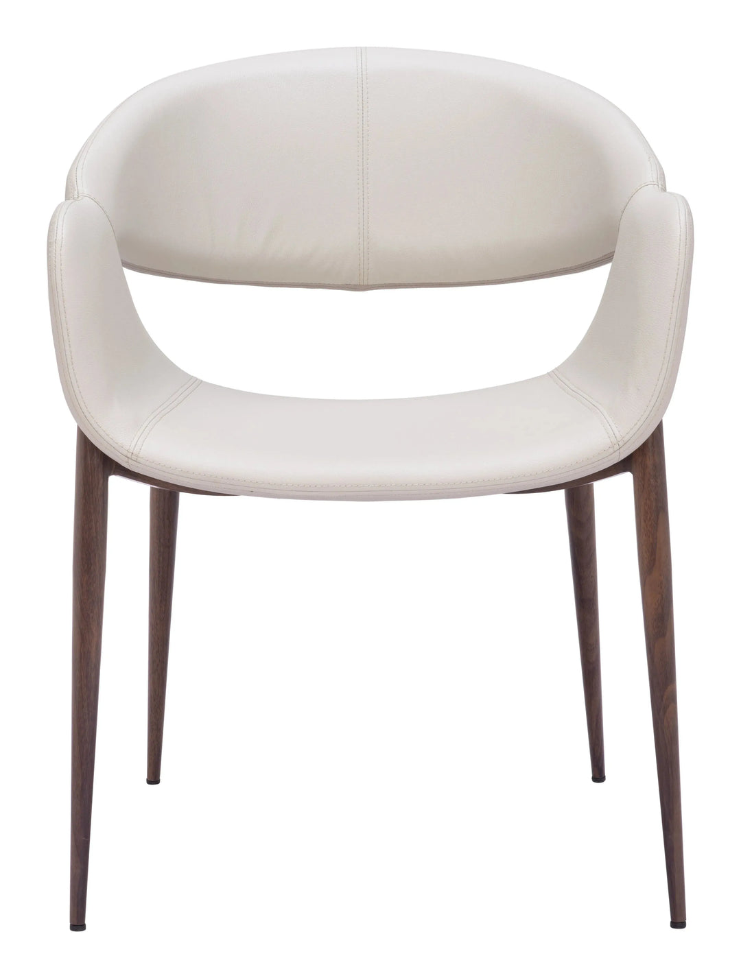 Limay Dining Chair Beige & Walnut