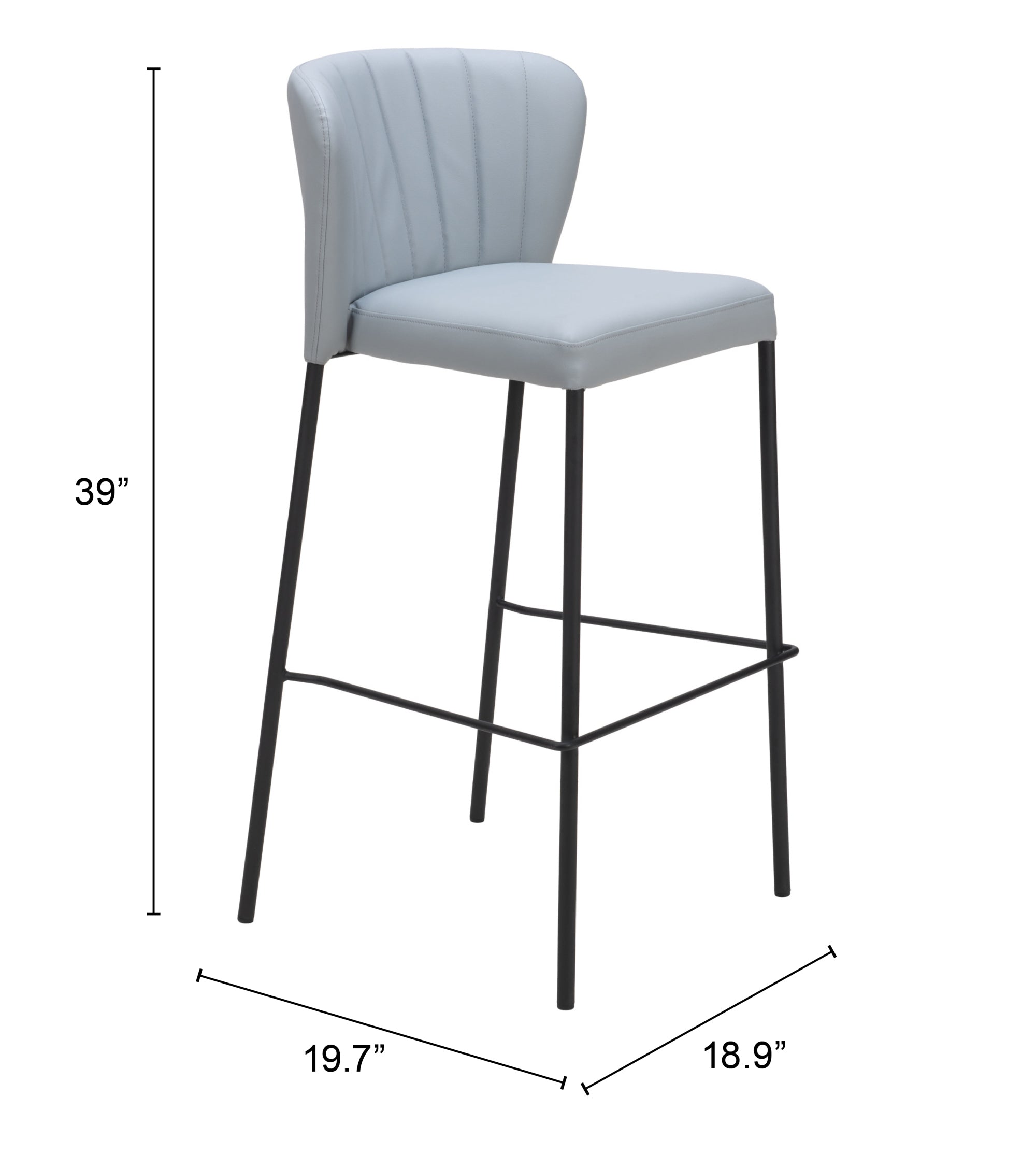 Linz Barstool Gray