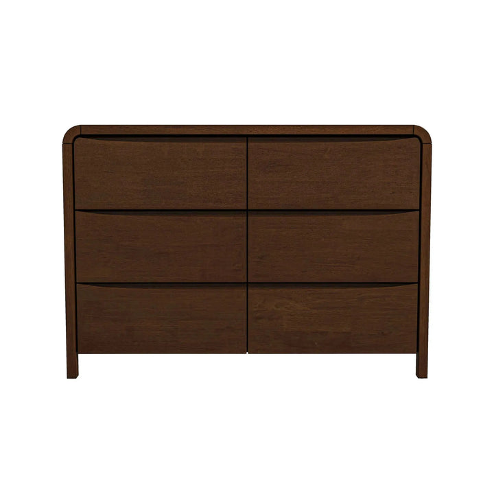 Lionel Mid Century Modern Solid Wood 6-Drawer Dresser