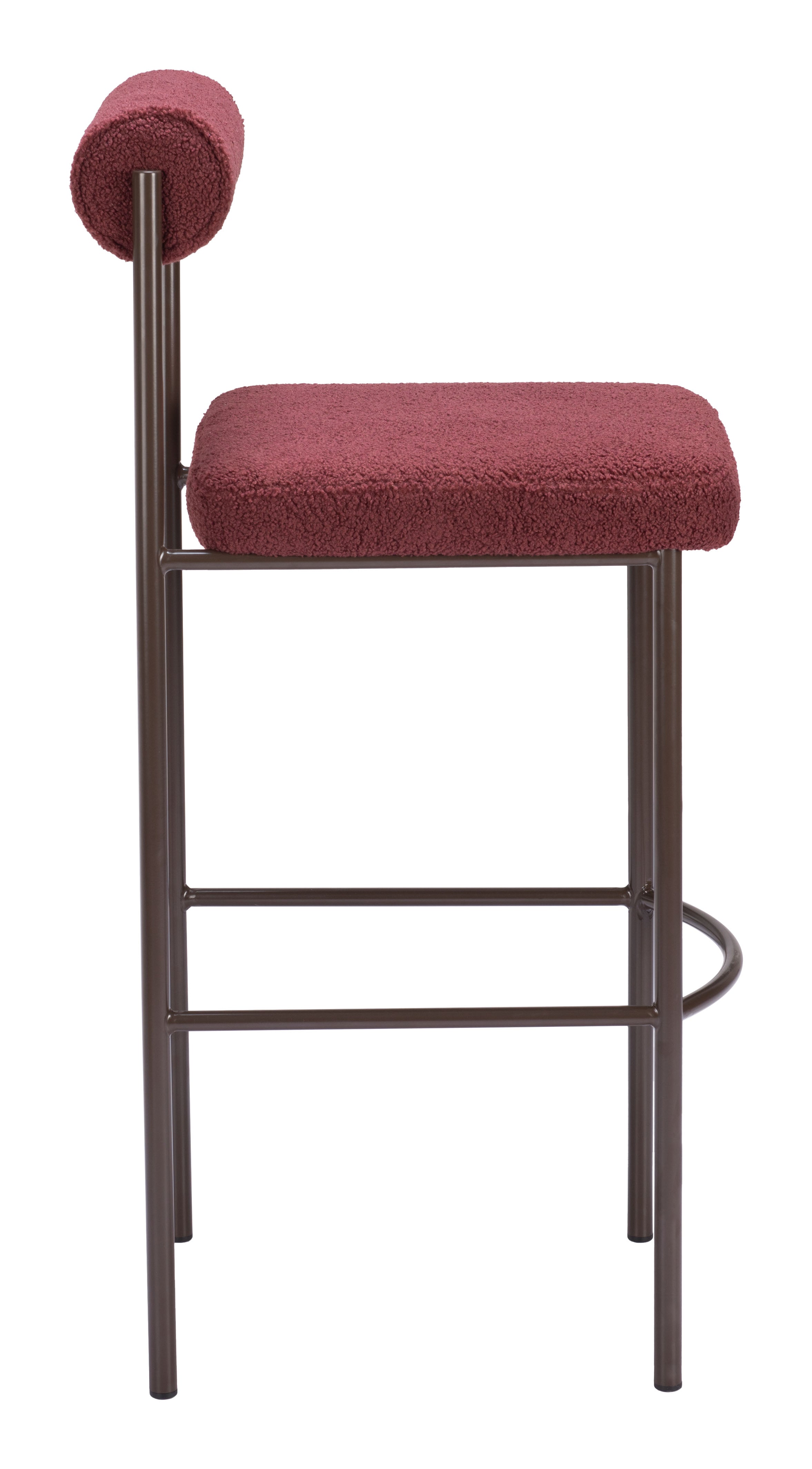 Livorno Barstool Red & Bronze