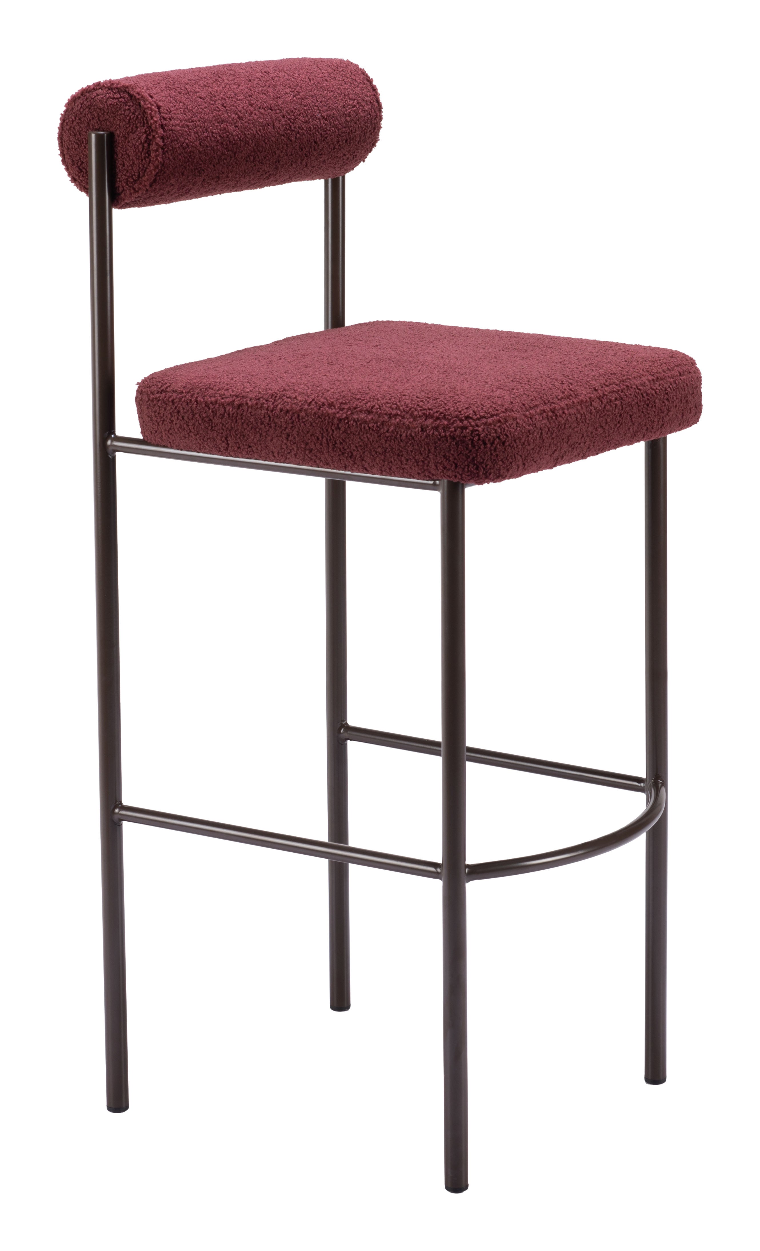 Livorno Barstool Red & Bronze