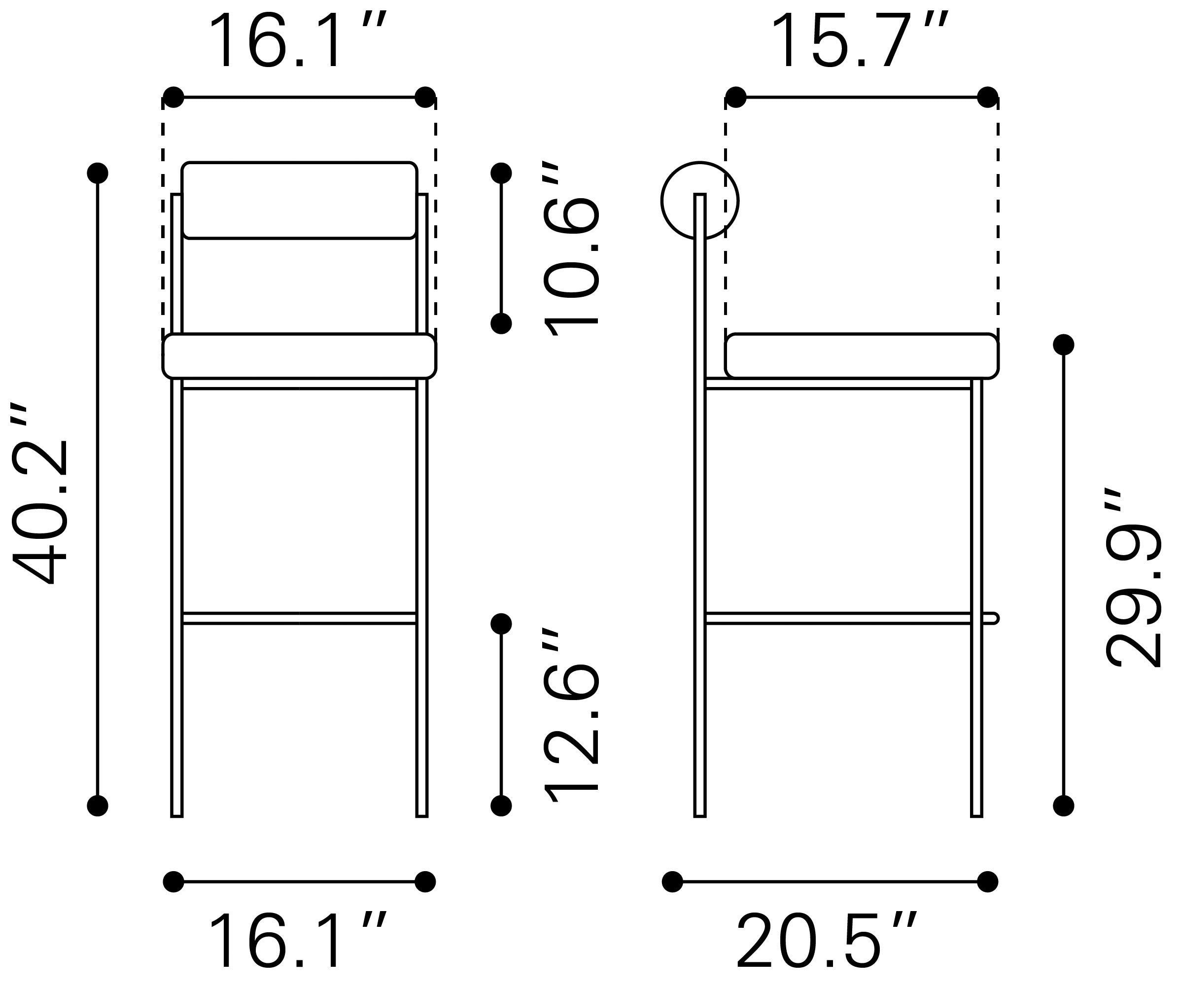 Livorno Barstool lvory