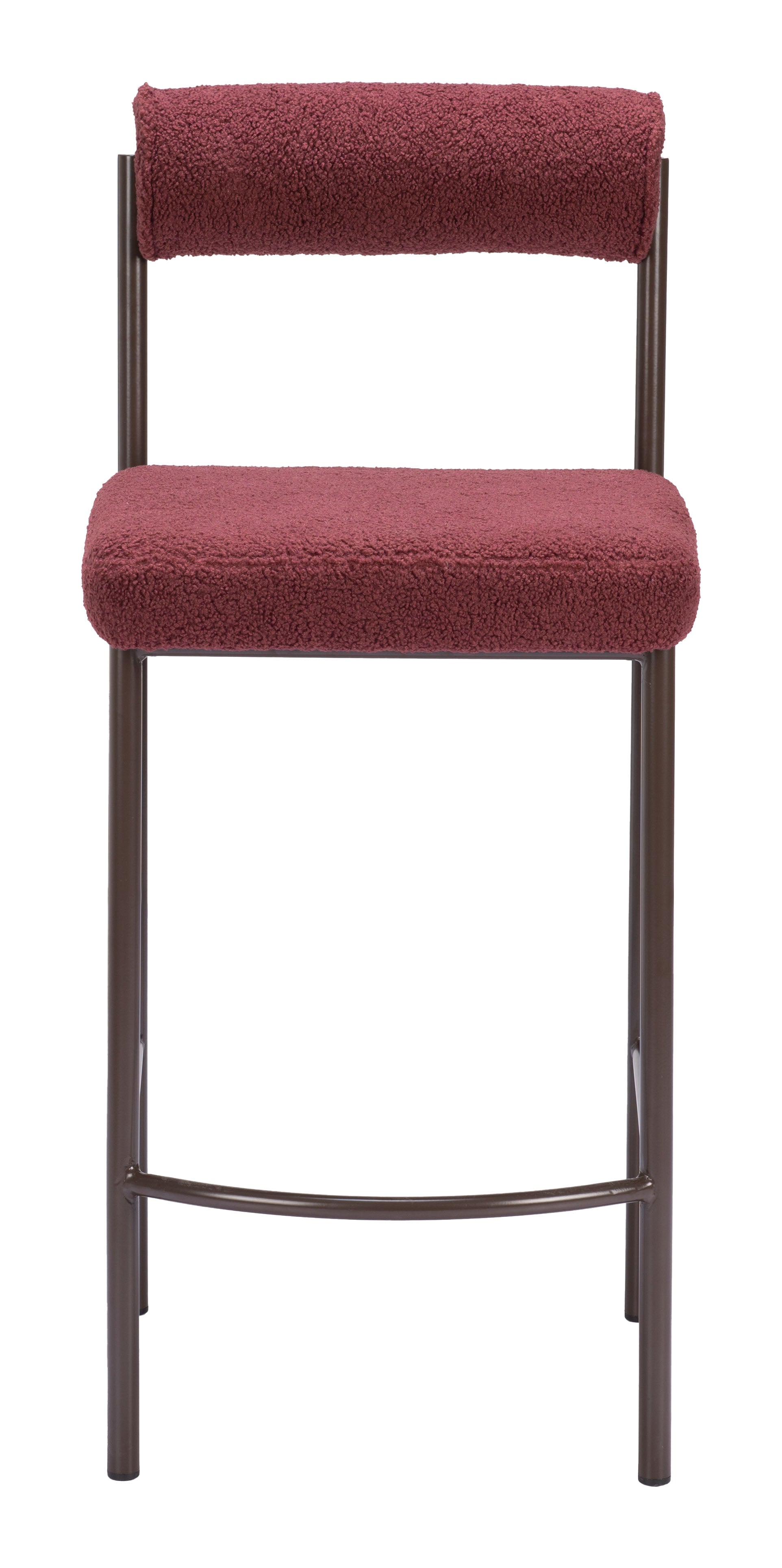 Livorno Counter Stool Red & Bronze