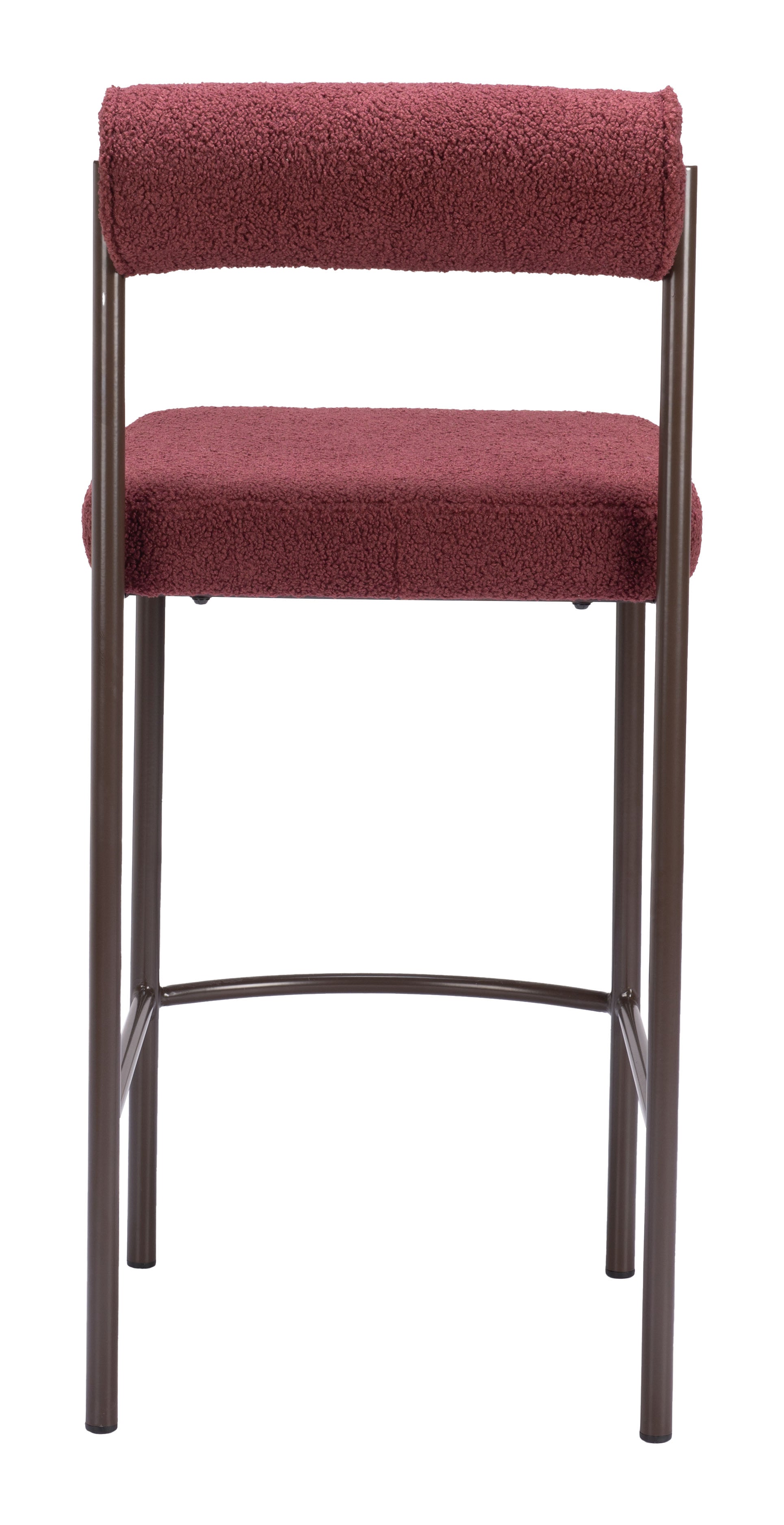 Livorno Counter Stool Red & Bronze