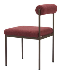 Livorno Dining Chair Red And Bronze