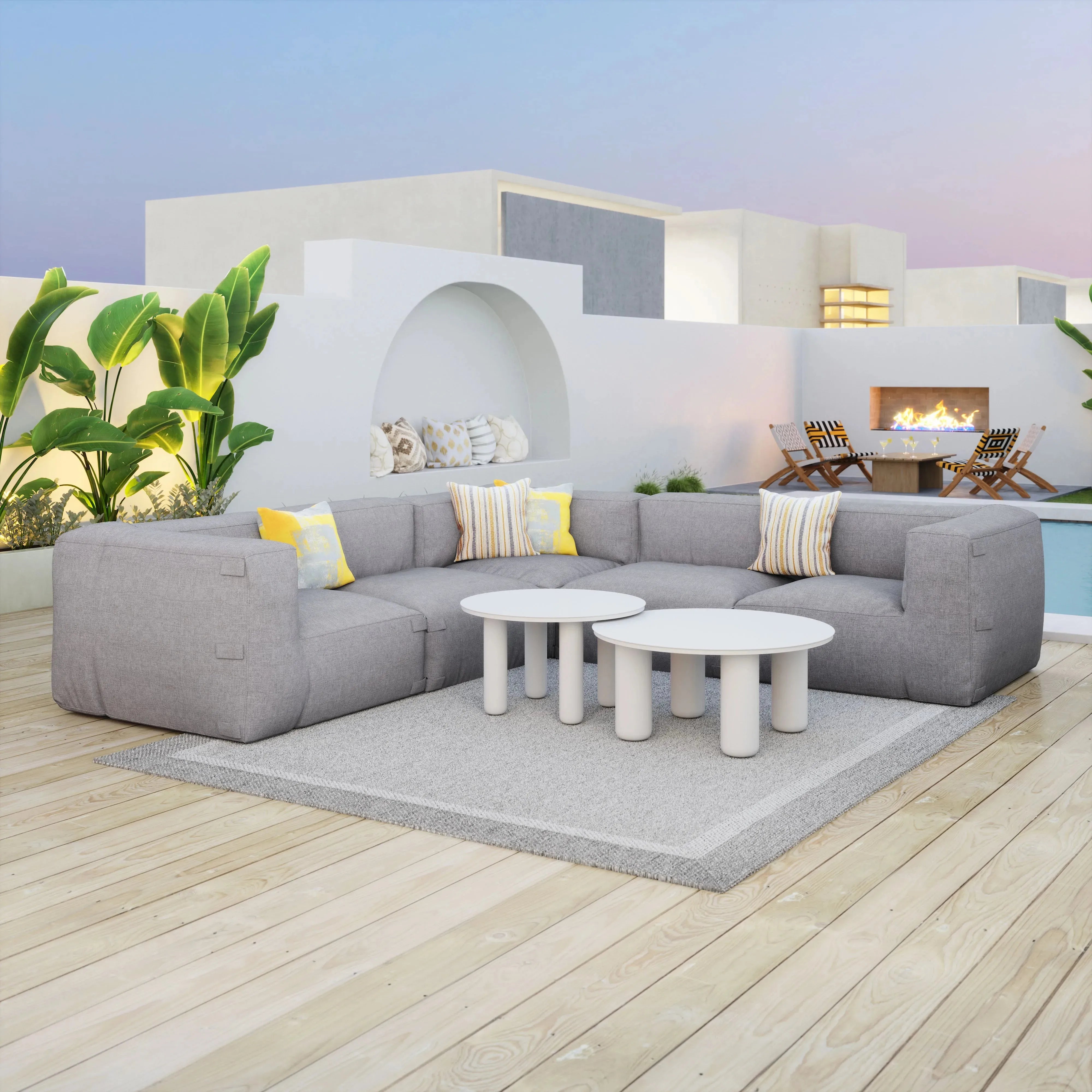 Luanda Middle Chair Gray