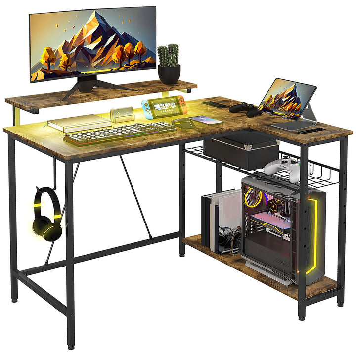 LumoEdge Reversible L-Shaped Desk