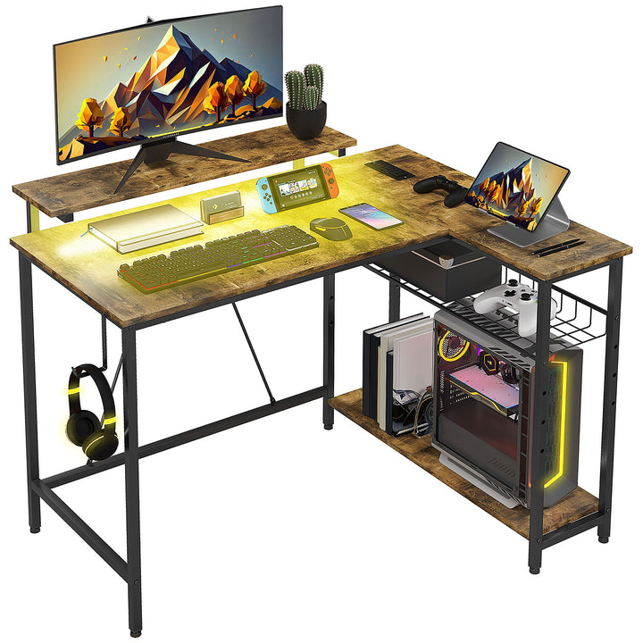 LumoEdge Reversible L-Shaped Desk